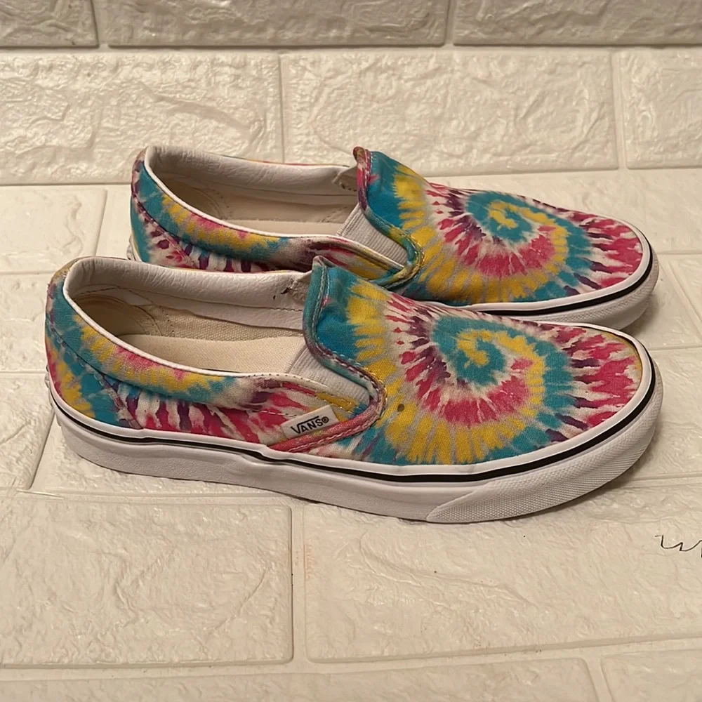 Vans Slip-On Skate Shoe - Unisex - Tie Dye - Picture 3 of 5